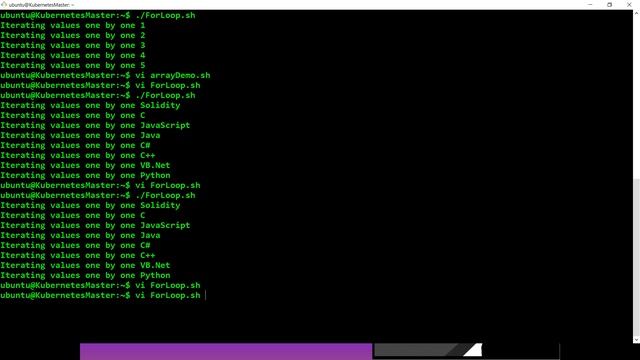 Shell script Tutorial Series - For Loop, Array Manipulation through For Loop - Part8