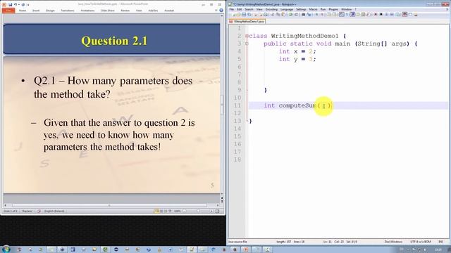 Java Tutorial - How To Write A Method Part I смотреть онлайн