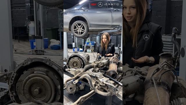 W222 ремонт поддона M642 Mercedes смотреть онлайн