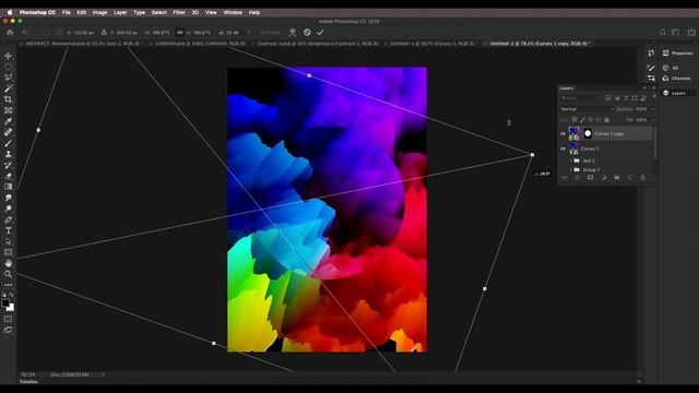 Abstract Depth Map Effect in Photoshop | Liquify, extrusion, Oil Paint | Graphic Design смотреть онлайн