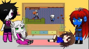 undertale gacha реакция «санс против папируса »| сюжет ?