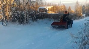 Самодельный трактор-переломка с куном
