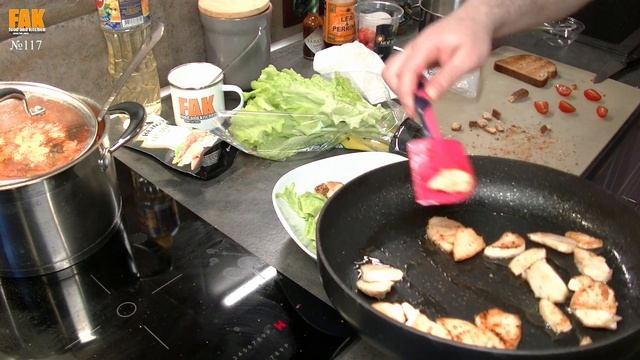 Цезарь салат - простой и быстрый вариант смотреть онлайн