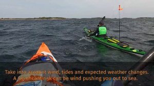 Open water sea kayaking fun in the waves! Itiwit X500 Strenfit inflatable kayak