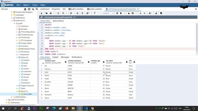 PHP Ders 217 PostgreSQL Case When Then Kullanımı смотреть онлайн