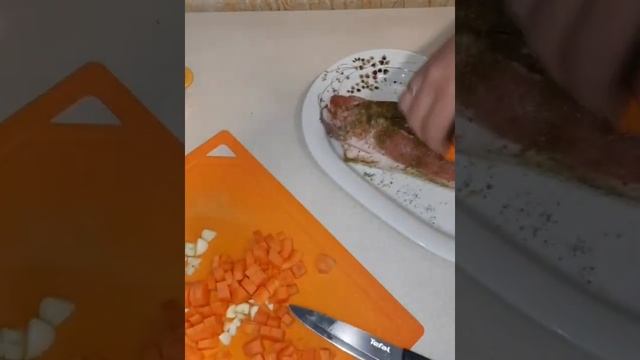 Подчеревок запеченный в духовке в фольге. Быстрый рецепт