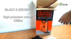 black & decker pw1300 high pressure washer unboxing