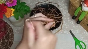 DIY Салфетка из листьев лилейника 2: африканское плетение. Daylily placemat, плейсмат своими руками