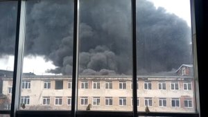 Пожар на Кировском заводе цех 225