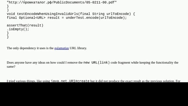 Getting around the deprecation of java.net.URL смотреть онлайн