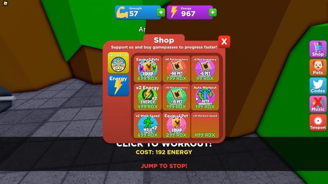 НОВЫЙ СИМУЛЯТОР КАЧКА КОПИЯ Strongman Simulator в Super Strong Simulator РОБЛОКС ROBLOX смотреть онлайн