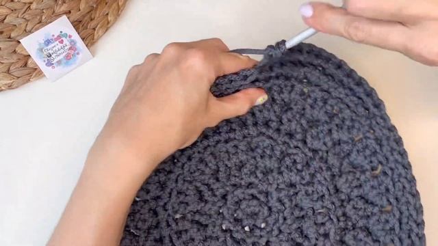БОЛЬШАЯ И ВМЕСТИТЕЛЬНАЯ! Сумка из шнура крючком, круглая пляжная Сумка, летняя Сумка крючком