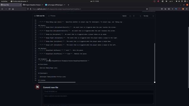 Красивое оформление GitHub репозитория для проекта в портфолио.