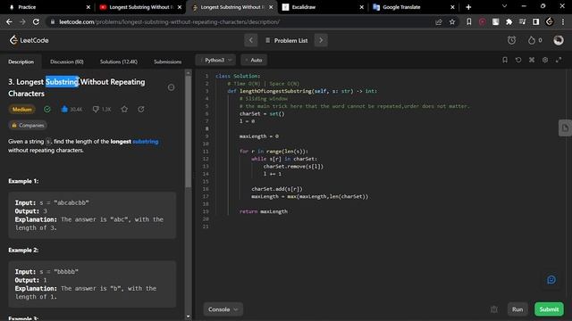 Longest Substring Without Repeating Characters - Blind 75 Bangla explanation. смотреть онлайн