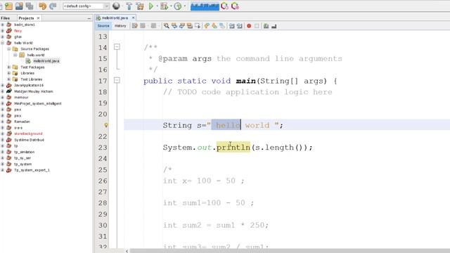 #9 التعامل مع النصوص في جافا String in JAVA