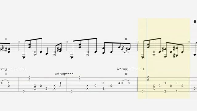 Change The World | Eric Clapton | Slow tempo fingerstyle guitar tab