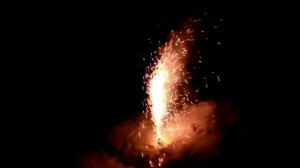 Пиротехнический фонтан  Используем натриевую селитру и угольную крошку