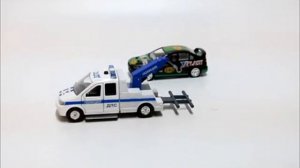 Эвакуатор ДПС с машиной свет-звук Технопарк