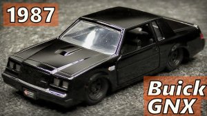 Buick GNX 1987 Модель машины Масштаб 1:32 Jada Мини-копия автомобиля