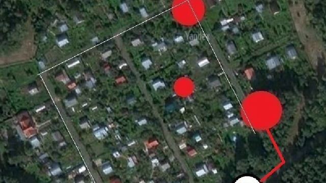 Карта опасных зон в СНТ Березки смотреть онлайн