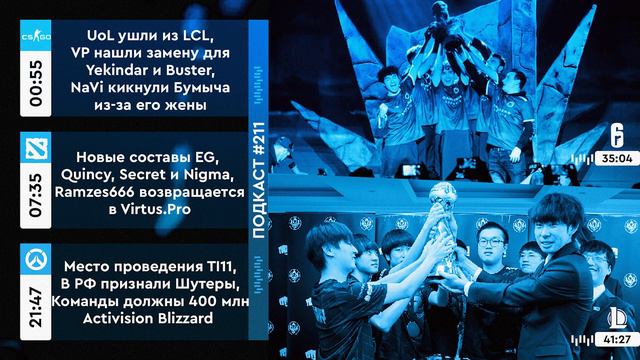 Ramzes666 снова в VP, Boombl4 кикнут из Нави и RNG чемпионы LoL MSI 2022.