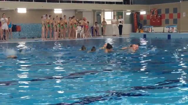 Выступление синхронисток на первенстве СФО. «Дельфин», Канск. смотреть онлайн