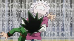 Гон и Киллуа дерутся 5 минут