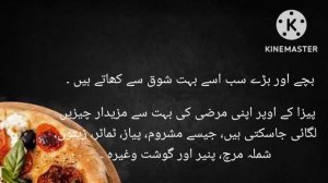 Essay My Favourite food || Mera pasandida khana Pizza || My favourite food pizza in Urdu