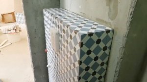 Облицовка инсталляции #плиткой