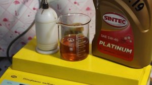 Масло Sintec Platinum 5W-40 API SN проверка CCS при.. -30гр.
