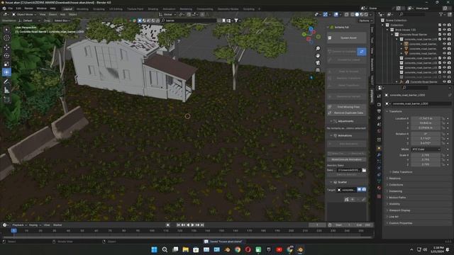 Crafting Dream Homes in Blender: A 3D Architectural Masterpiece