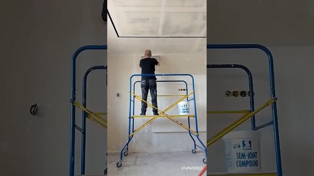 Шпаклёвка потолка, финишный слой перед покраской смотреть онлайн