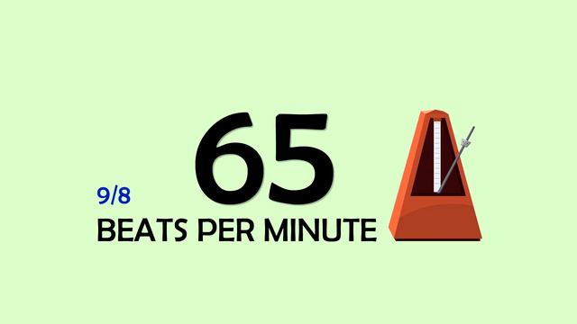 65 BPM 9/8 Metronome смотреть онлайн