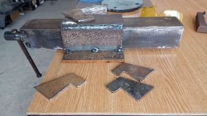 Крутая самоделка, супер мощные тиски. Homemade bench vise