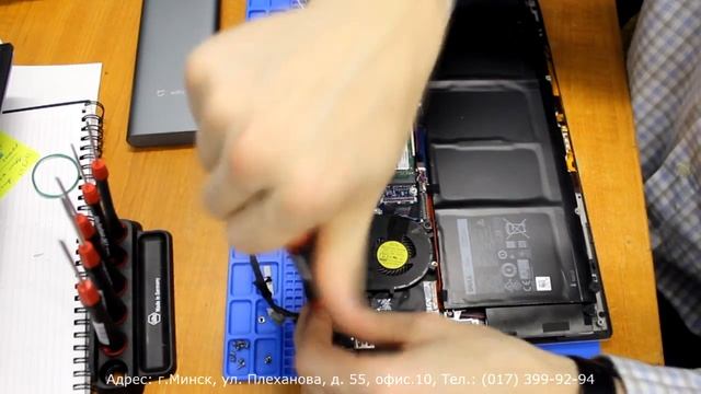 Dell XPS 13 - замена экрана, на сенсорный экранный модуль с разрешением QHD 3200 х 1080 IPS смотреть онлайн