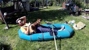 Надувная резиновая лодка "Ветерок-1"