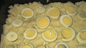 Запеканка из картофельного пюре с грибами
