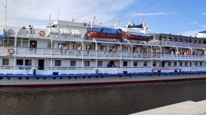 Теплоход Михаил Кутузов прибыл в Пермь #volgawolga