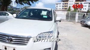 TOYOTA VANGUARD 2012 MODEL WHITE  COLOUR AVAILABLE IN TANZANIA AT HARAB MOTORS 4183