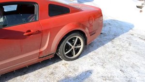 Ford Mustang Звук прямоточного выхлопа #1