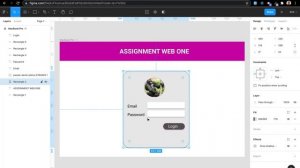 HTML & CSS  | Simple Login Page | Figma