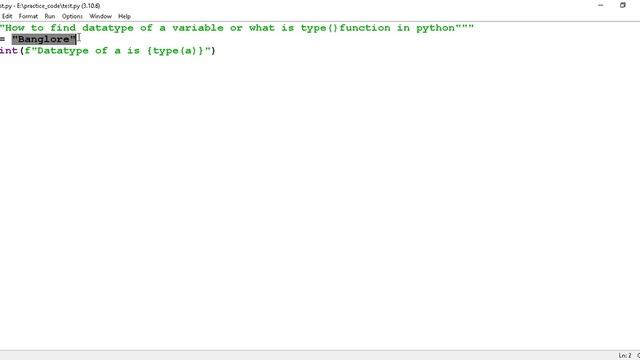 Python Interview how to find datatype of a variable in python#pythonprogramming#pythoninterview