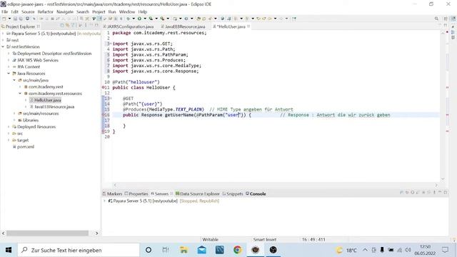 JAX-RS Rest Webservice - Einführung Java EEE