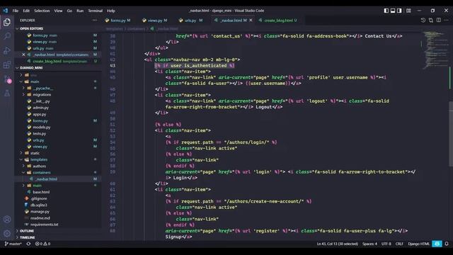 Create Post Blog form | Django | Python