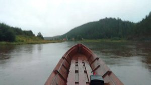 р. Чусовая. пирога и болотоход 9 л.с. винт 10/7