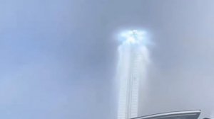 Mysterious tower of light hovers like a UFO in the sky | New York Post