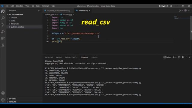 Python | Different methods for reading CSV files using Python pandas #python #pandas
