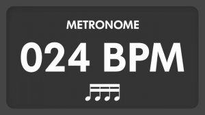 24 BPM - Metronome - 16th Notes