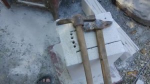Делаем п-образный блок из газоблока для перемычек