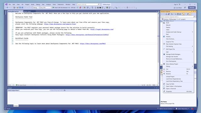 Setting up a .NET MAUI Project with DevExpress controls